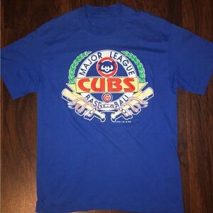 Chicago Cubs Logo 7 Vintage T-Shirt Size Large